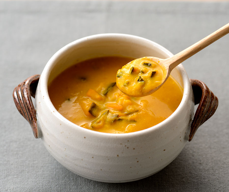 青森野菜の豆乳スープ
